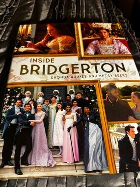 Inside Bridgerton Hardcover Book - Gold & Pink Cover